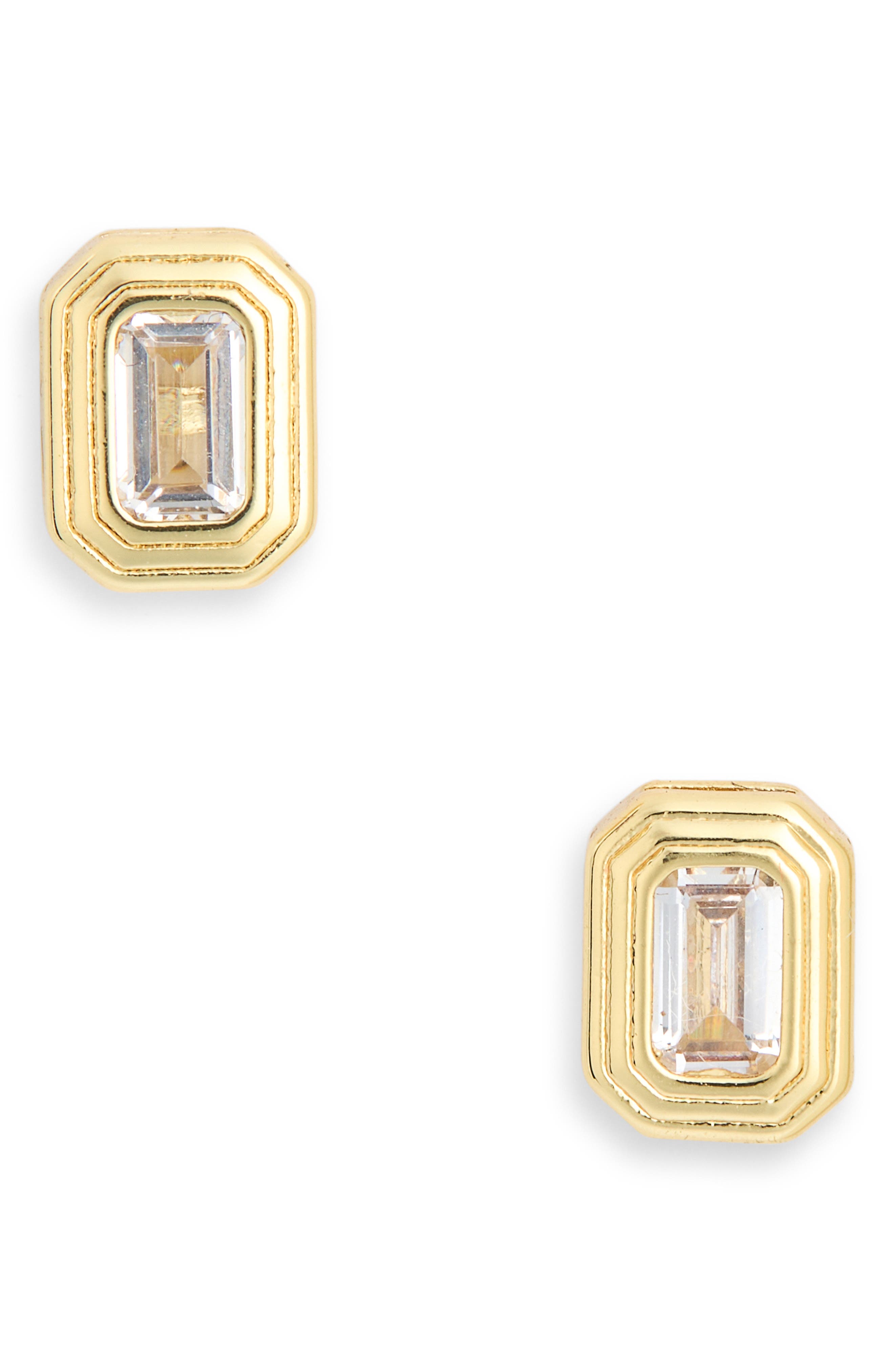 Cubic Zirconia Geometric Stud Earrings