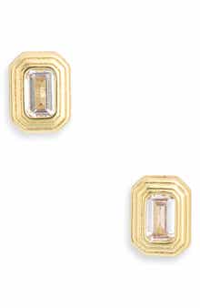 Cubic Zirconia Geometric Stud Earrings