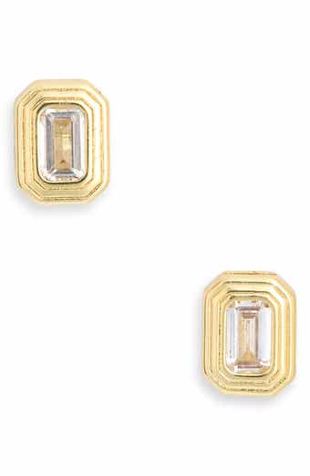 Cubic Zirconia Geometric Stud Earrings
