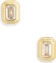 NORDSTROM RACK Cubic Zirconia Geometric Stud Earrings