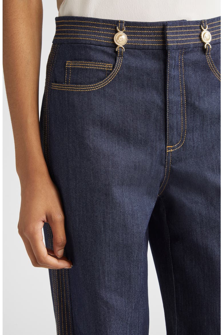 Bev High Waist Flare Leg Jeans, Alternate, color, INDIGO