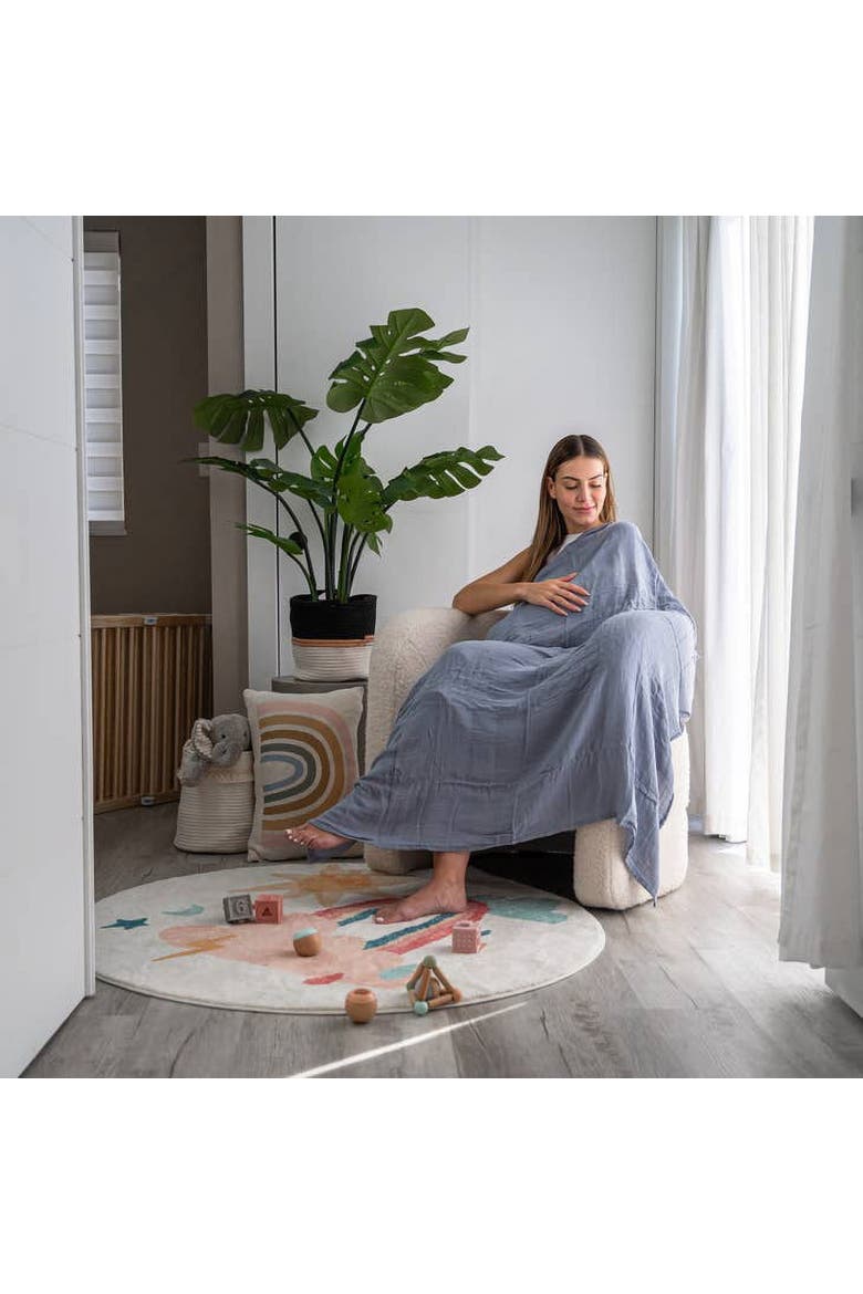 Muslin Swaddle Blankets, 4 Pack, Alternate, color, Pacific, Cedar, Sage, Blush