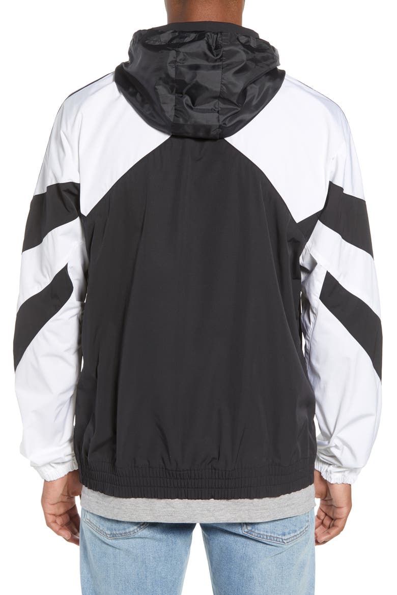 Iconics Windbreaker, Alternate, color, BLACK/ WHITE