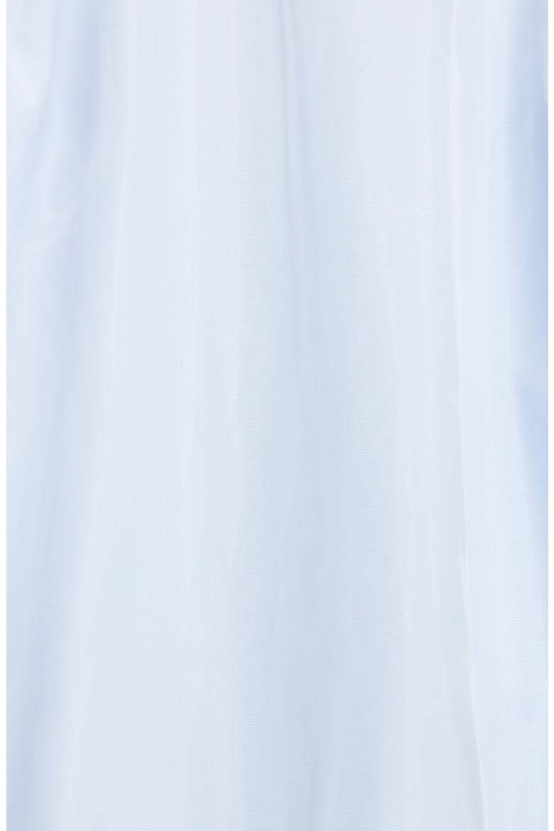 Organza Overlay Long Sleeve Button-Up Shirt, Alternate, color, WHITE LIGHT BLUE