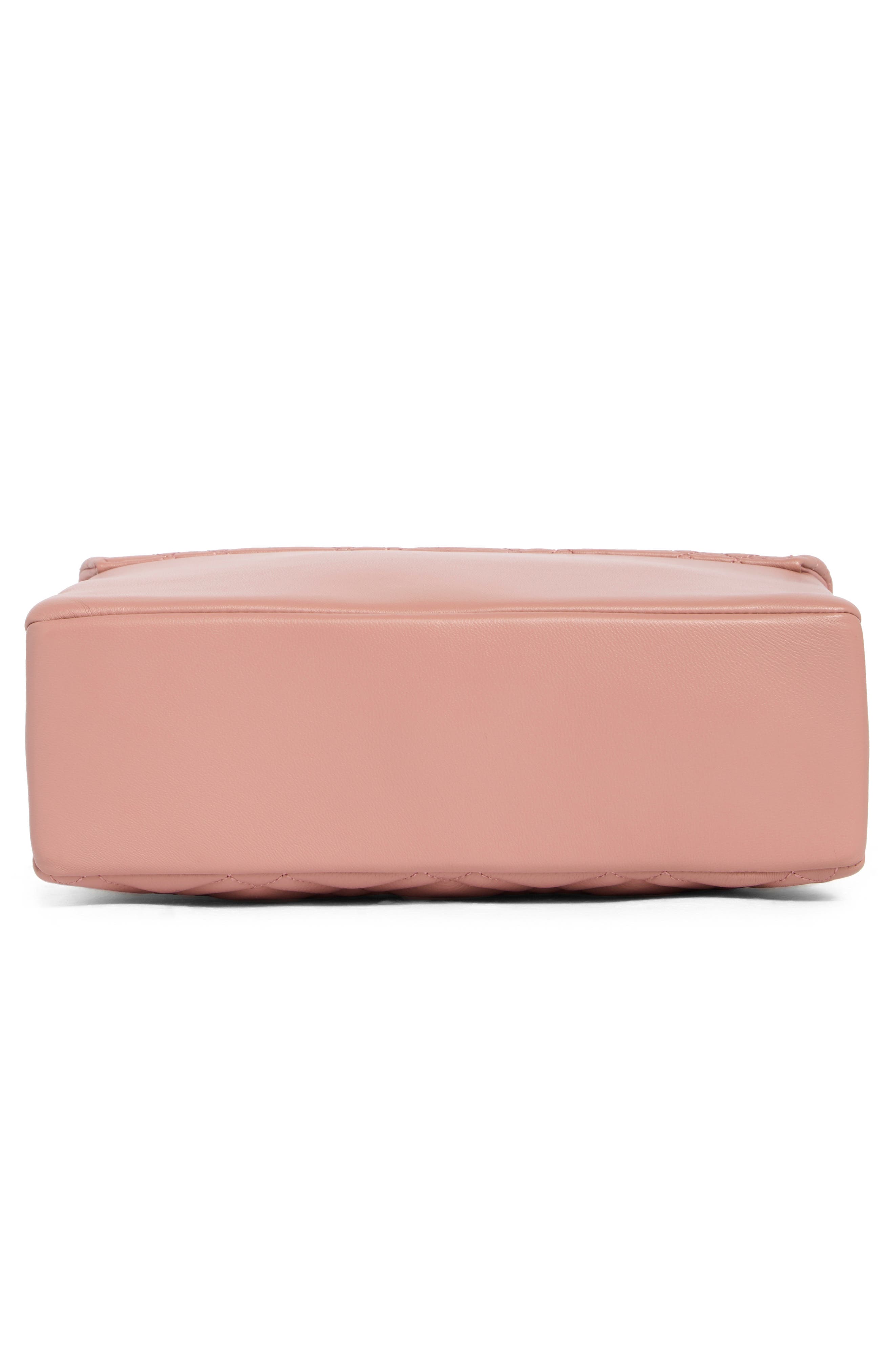 Kingsley Quilted Leather Shoulder Bag, Alternate, color, LIGHT/ PASTEL PINK