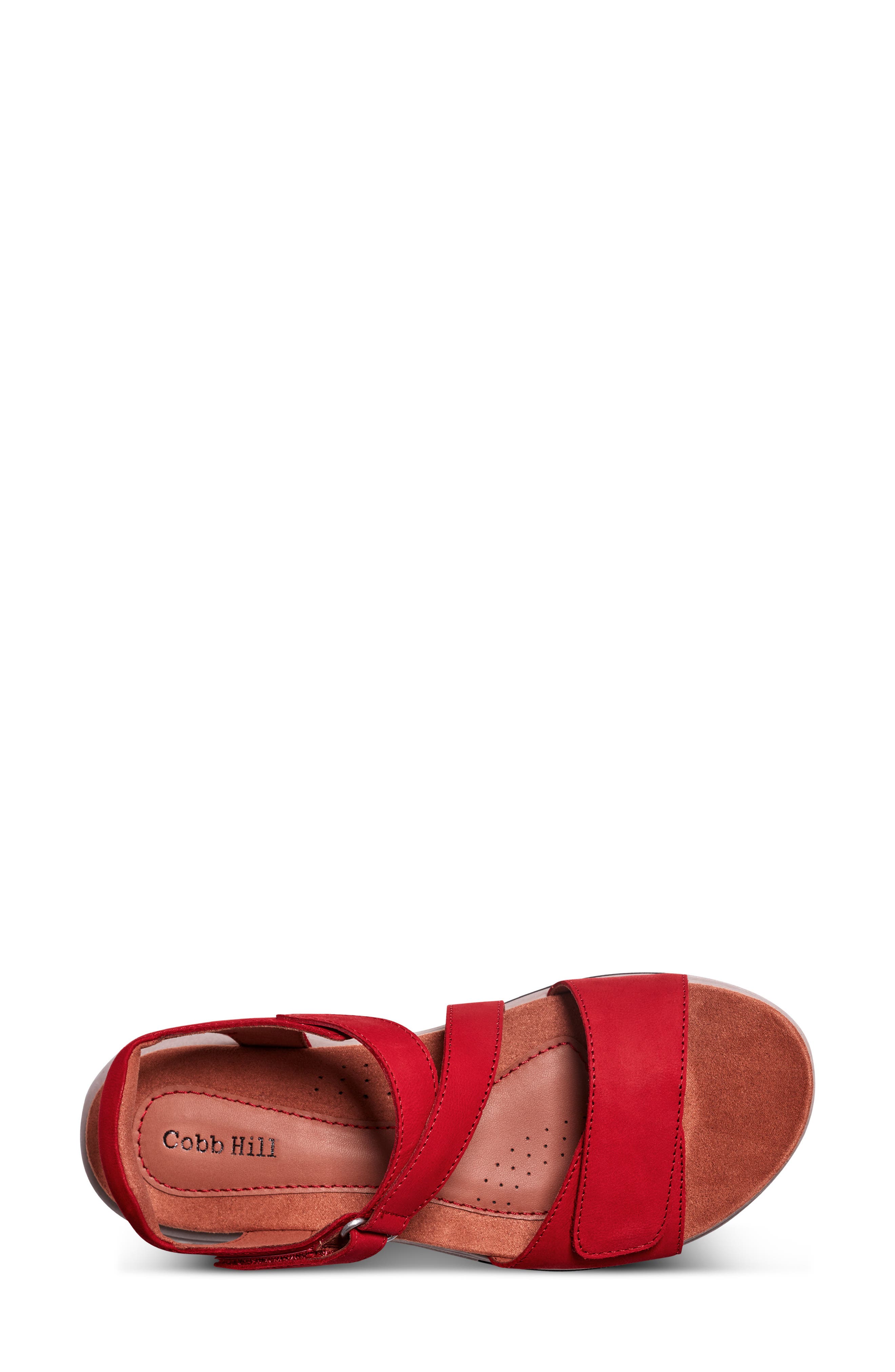 Fiah Sandal, Alternate, color, MEDIUM RED