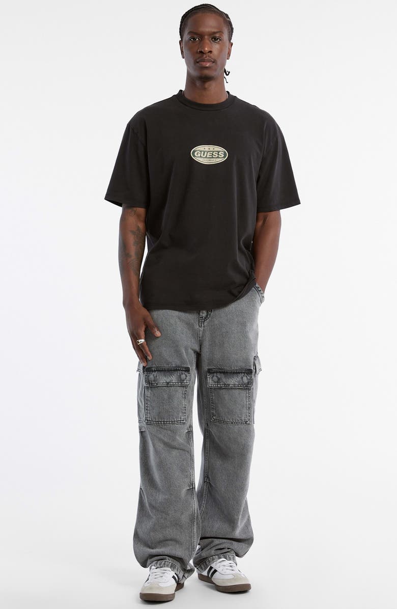 GUESS ORIGINALS Striker Oversize Graphic T-Shirt, Alternate, color, Black