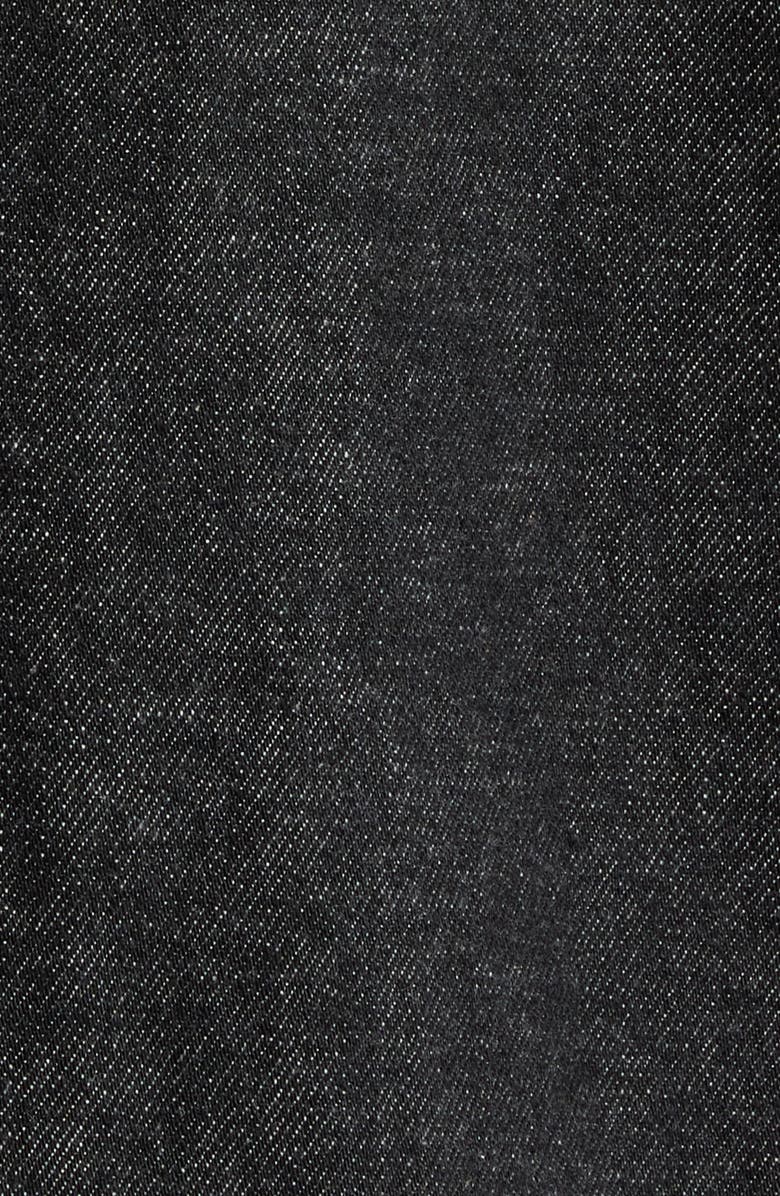 Fear of God Essentials Denim Zip Work Shirt, Alternate, color, Vintage Black