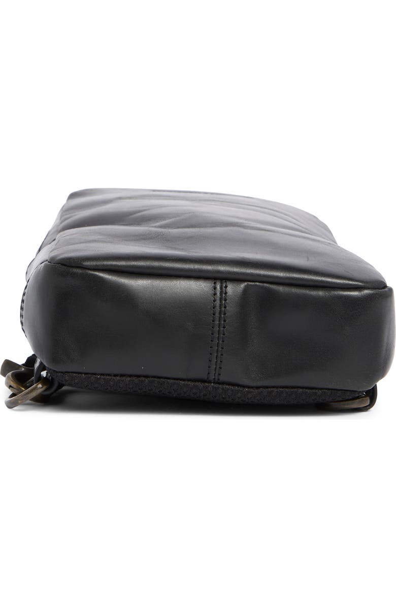 Johnston & Murphy Hunter Glazed Sling Bag, Alternate, color, Black