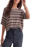 Splendid Georgie Stripe Short Sleeve Sweater