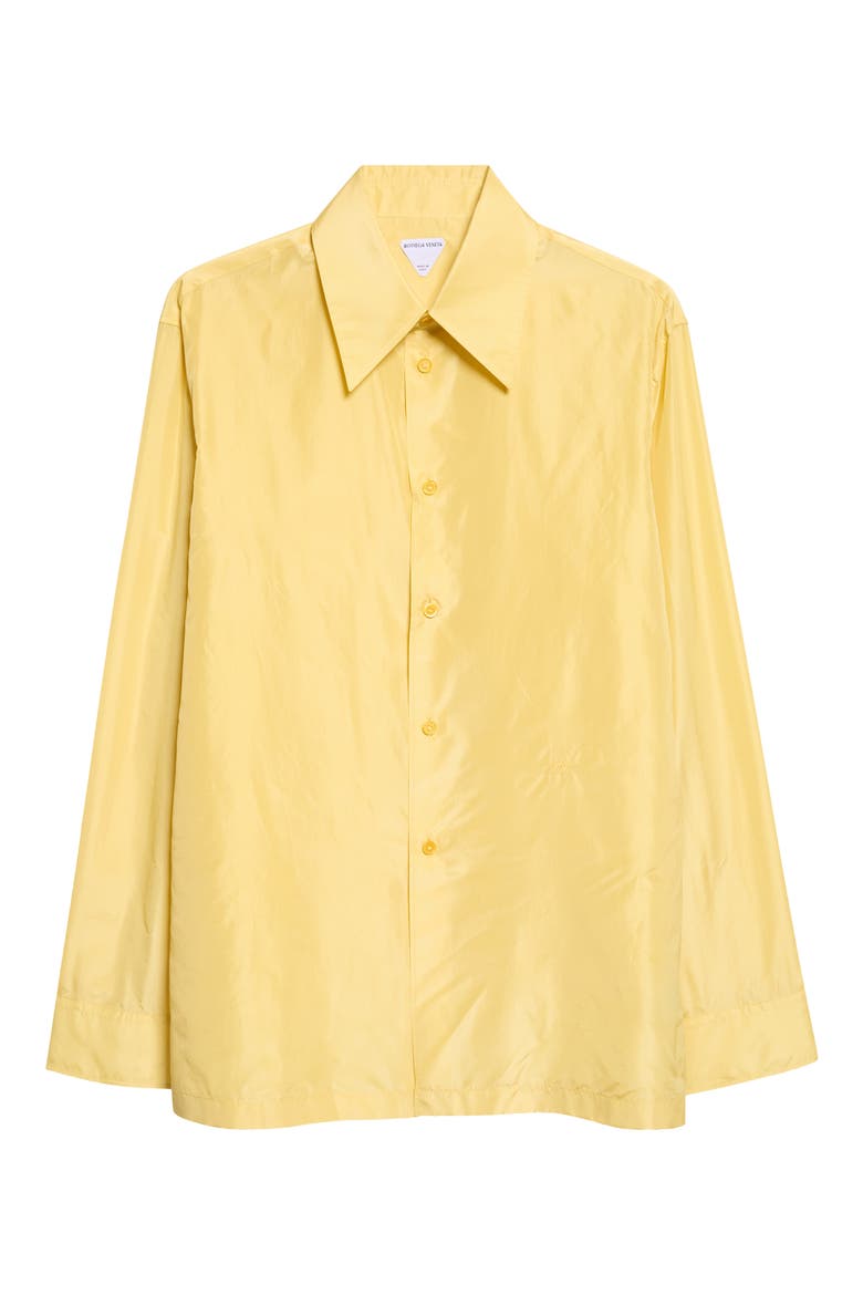 Washed Silk Taffeta Shirt, Main, color, 7179 LIGHT DANDELION