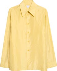 Bottega Veneta Washed Silk Taffeta Shirt