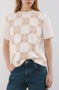 MANGO Lace Inset T-Shirt