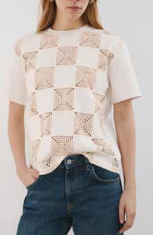 Lace Inset T-Shirt