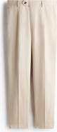 H&M Regular Fit Tailored Linen-blend Trousers