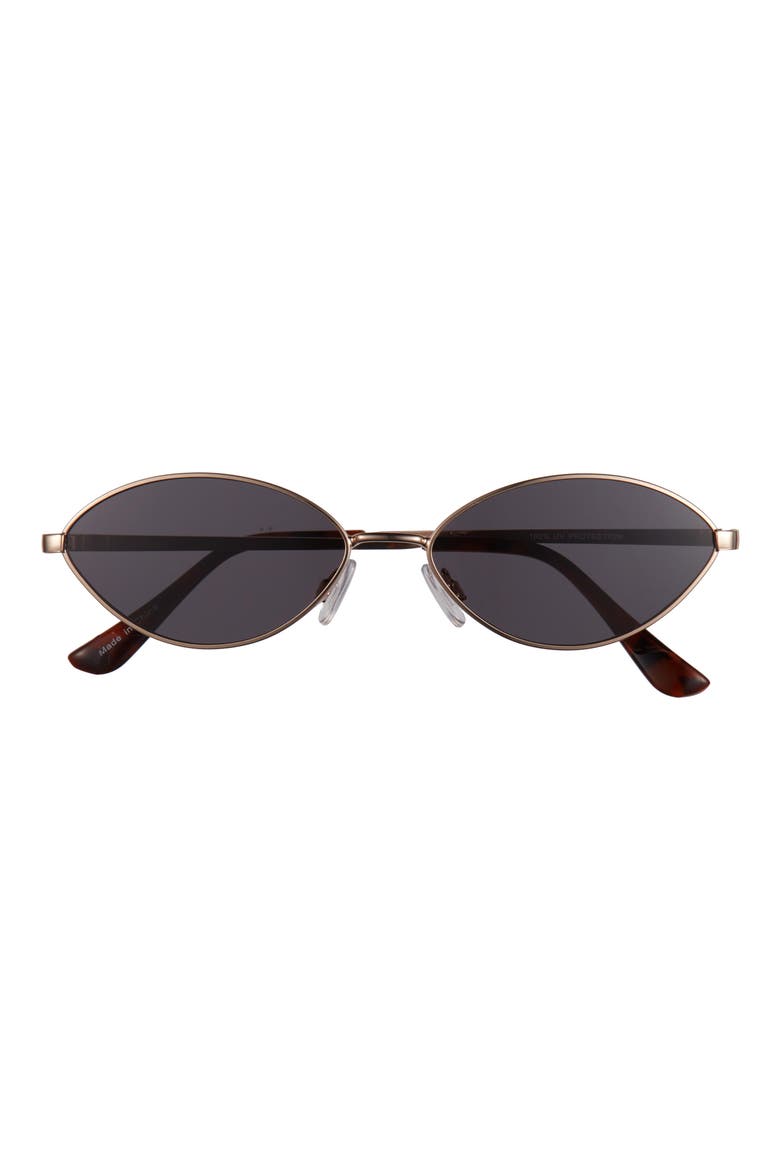 Metal Oval Sunglasses, Main, color, GOLD