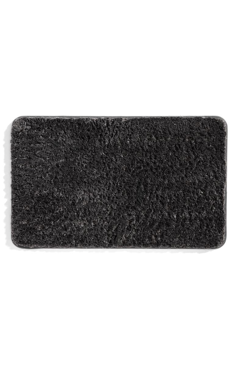 HOMESPUN Plush Shaggy Bath Mat, Main, color, Shaggy Gray