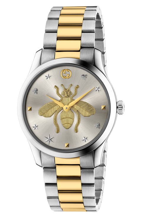 G-Timeless Bee Bracelet Watch, 38mm