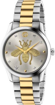 Gucci G-Timeless Bee Bracelet Watch, 38mm