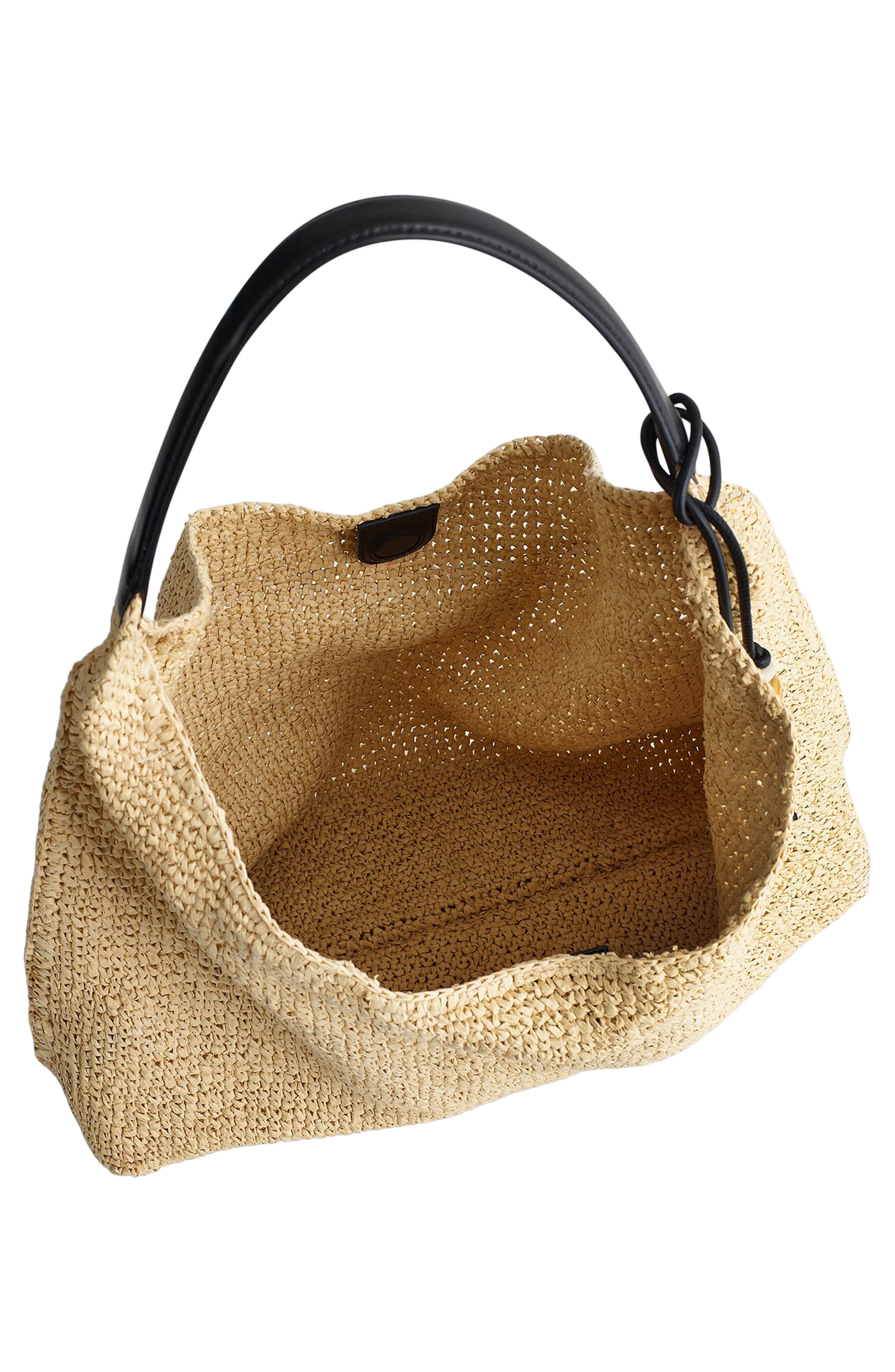 Madewell The Mylie Raffia Shoulder Bag, Alternate, color, Natural Multi