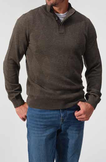 Merino Wool Button Pullover Sweater