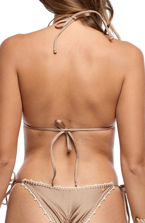 Capittana Miss Flowers Crochet Bikini Top In White