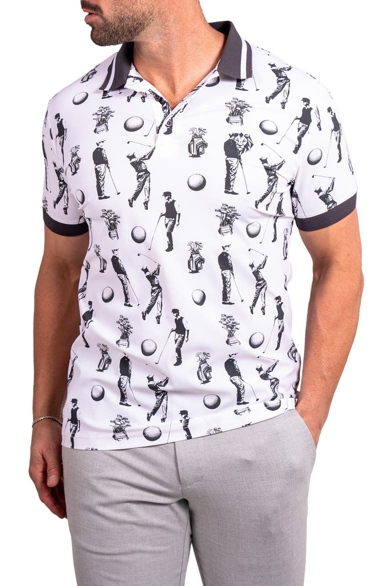 Ascension Stretch Nylon Polo, Alternate, color, WHITE
