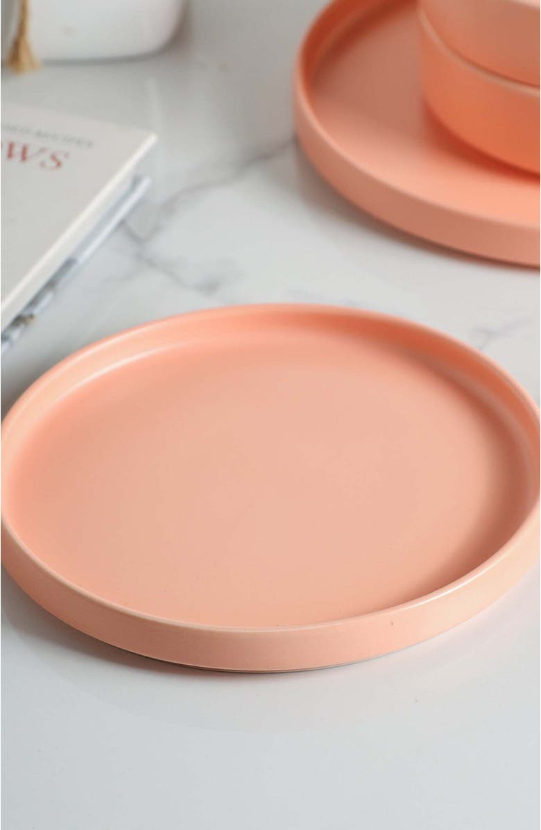 Stone Lain Stella Porcelain 6-Piece Salad Plate Set, Alternate, color, Terracotta