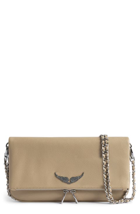 Rock Grained Leather Crossbody Bag
