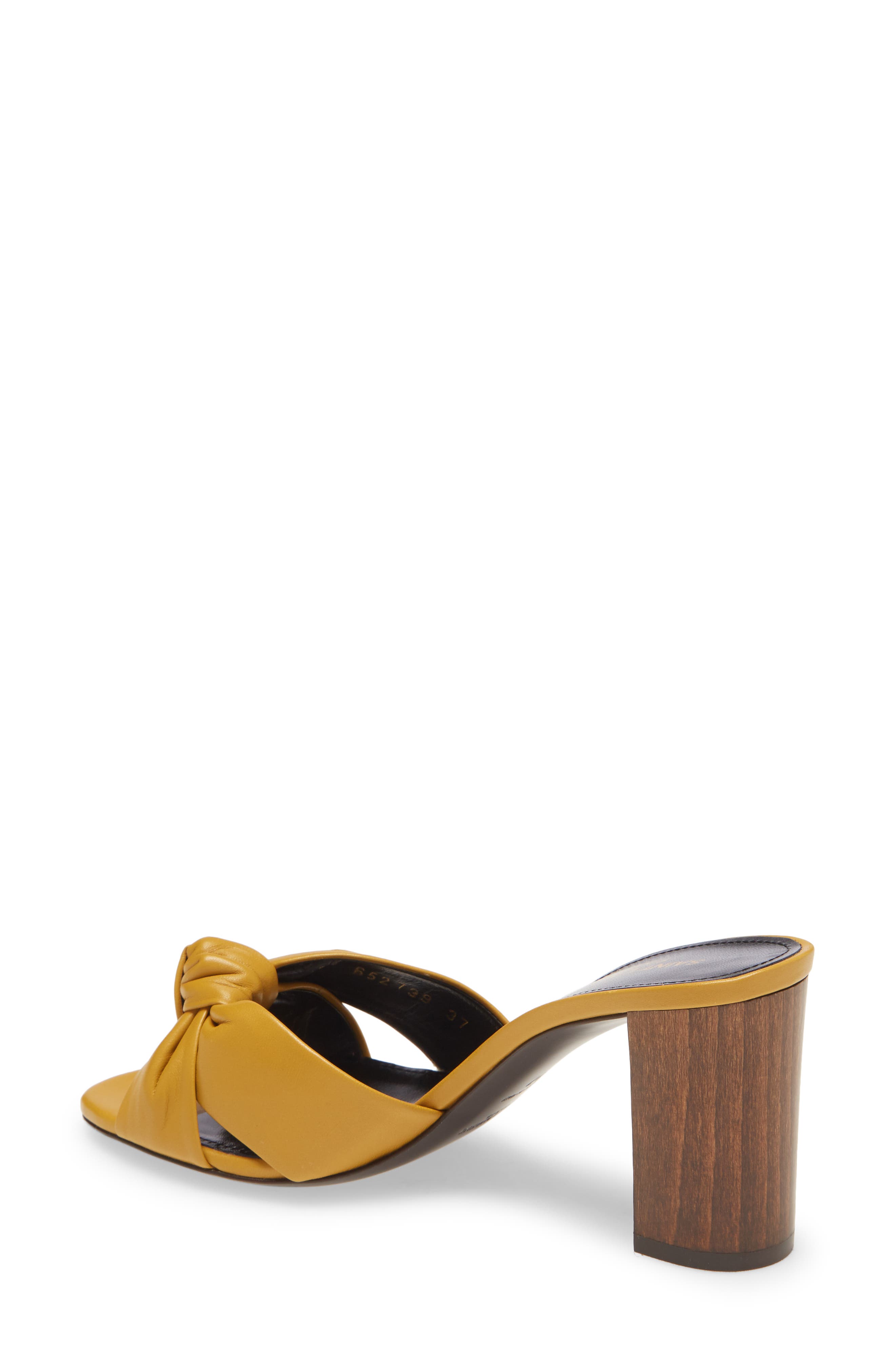 Saint Laurent Bianca Knot Slip-On Sandal, Alternate, color, 