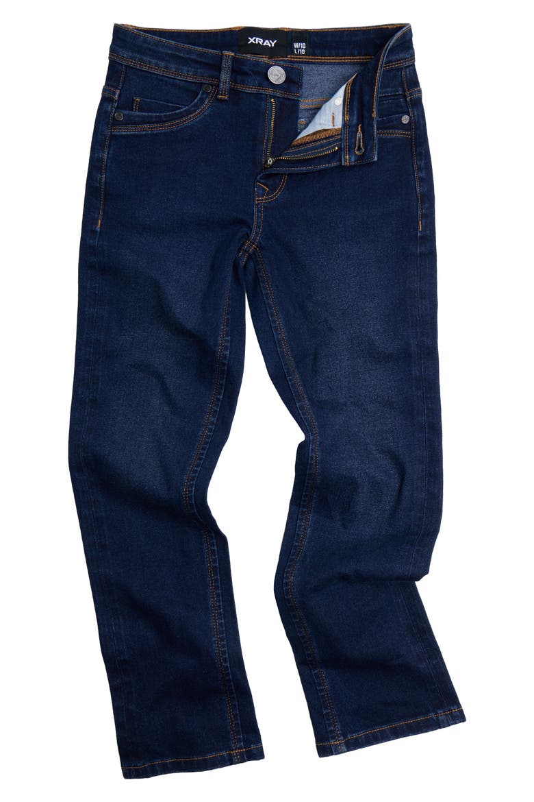 Kids' Stretch Straight Leg Jeans, Alternate, color, RINSE DENIM