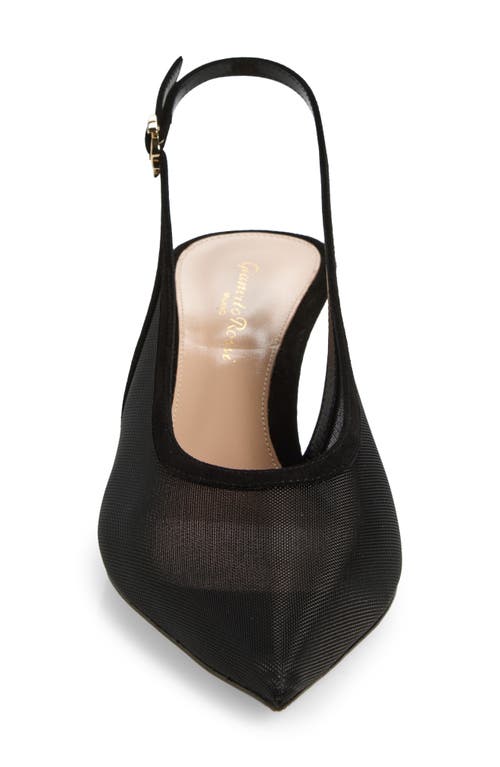 Gianvito Rossi Pointed Toe Slingback Pump In Black