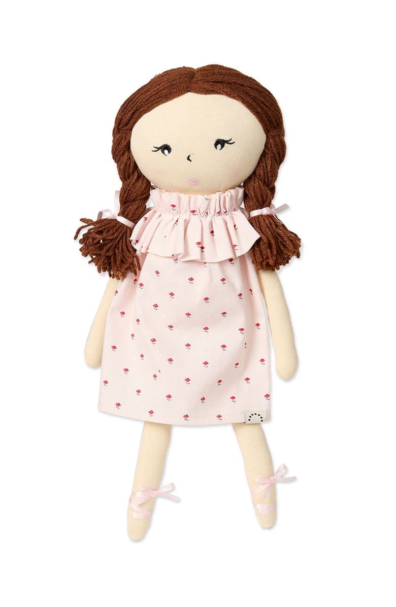 MiniMoi Cynthia Cotton/Linen Dolly, Alternate, color, Pink