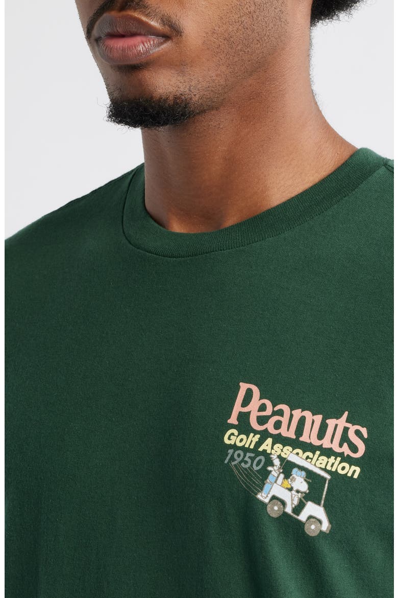 Peanuts Golf Associate Graphic T-Shirt, Alternate, color, FOREST