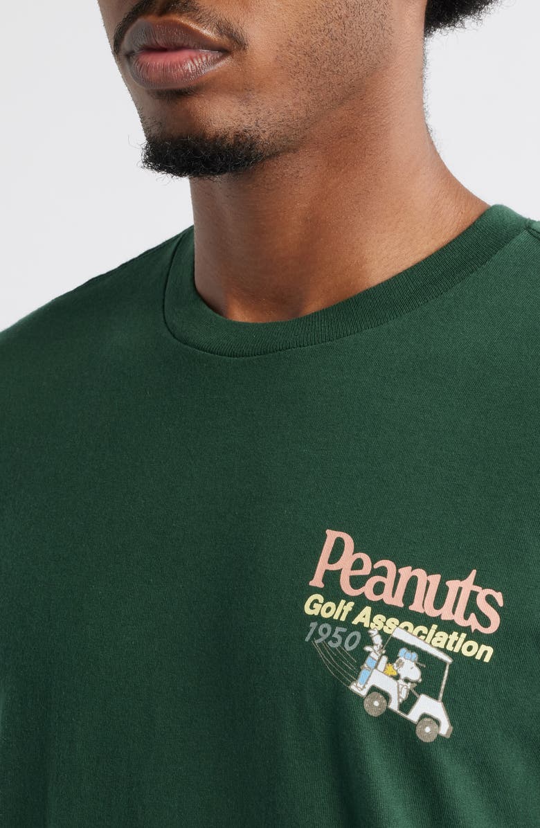The Forecast Agency Peanuts Golf Associate Graphic T-Shirt, Alternate, color, Forest