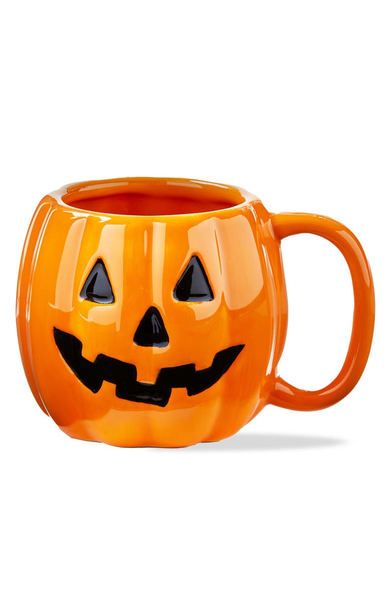 tag Jack-O-Lantern Mug Dishwasher Safe Perfect for Halloween, Main, color, Orange