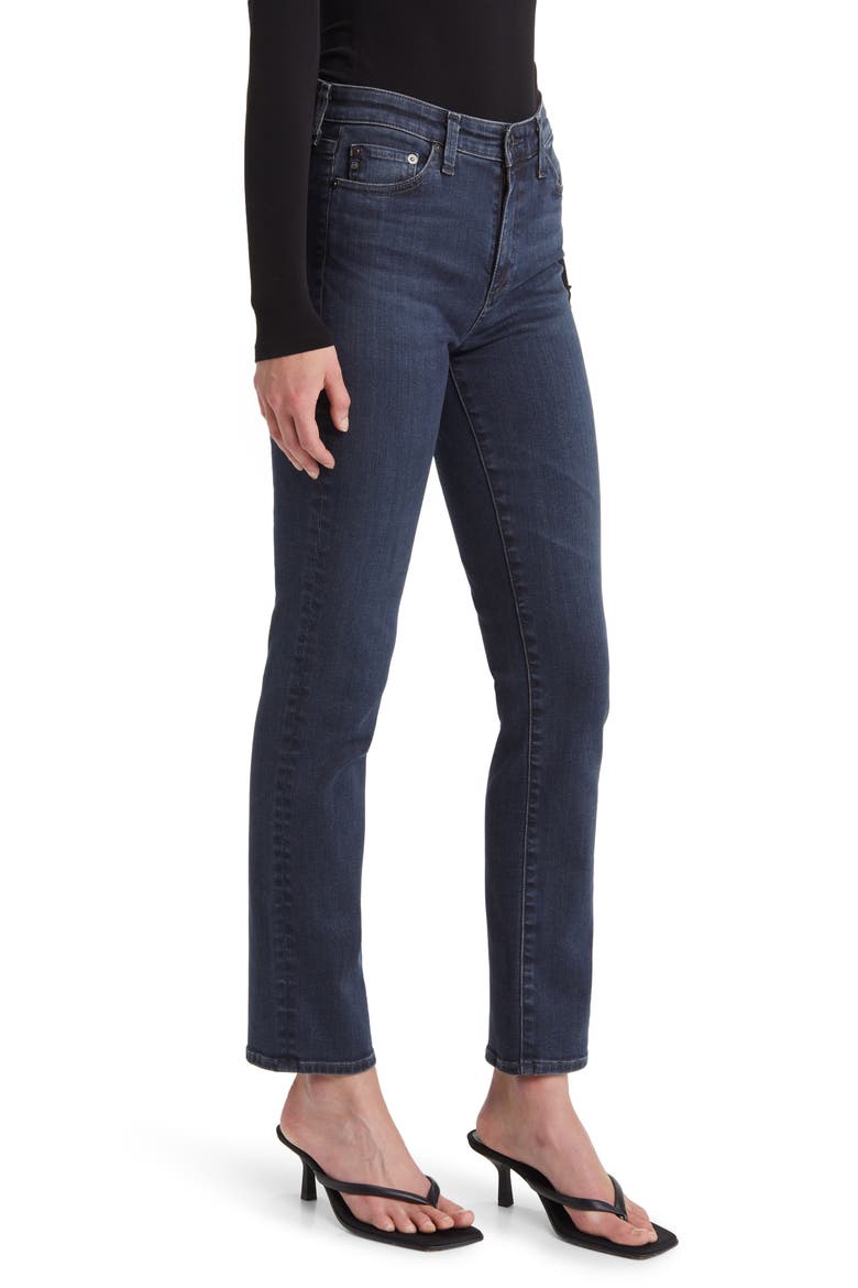 Mari High Waist Stretch Slim Straight Leg Jeans, Alternate, color, EMPIRE