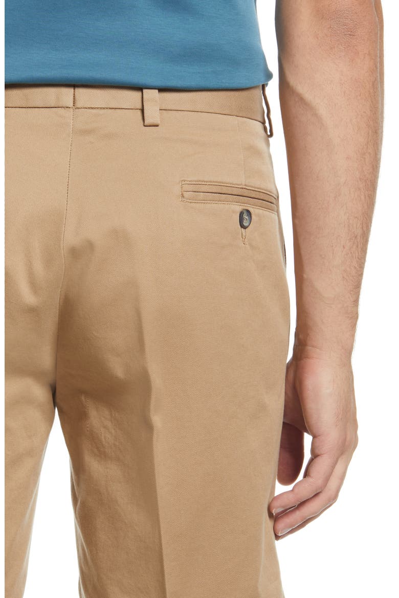 Charleston Khakis Flat Front Chino Shorts, Alternate, color, BRITISH TAN