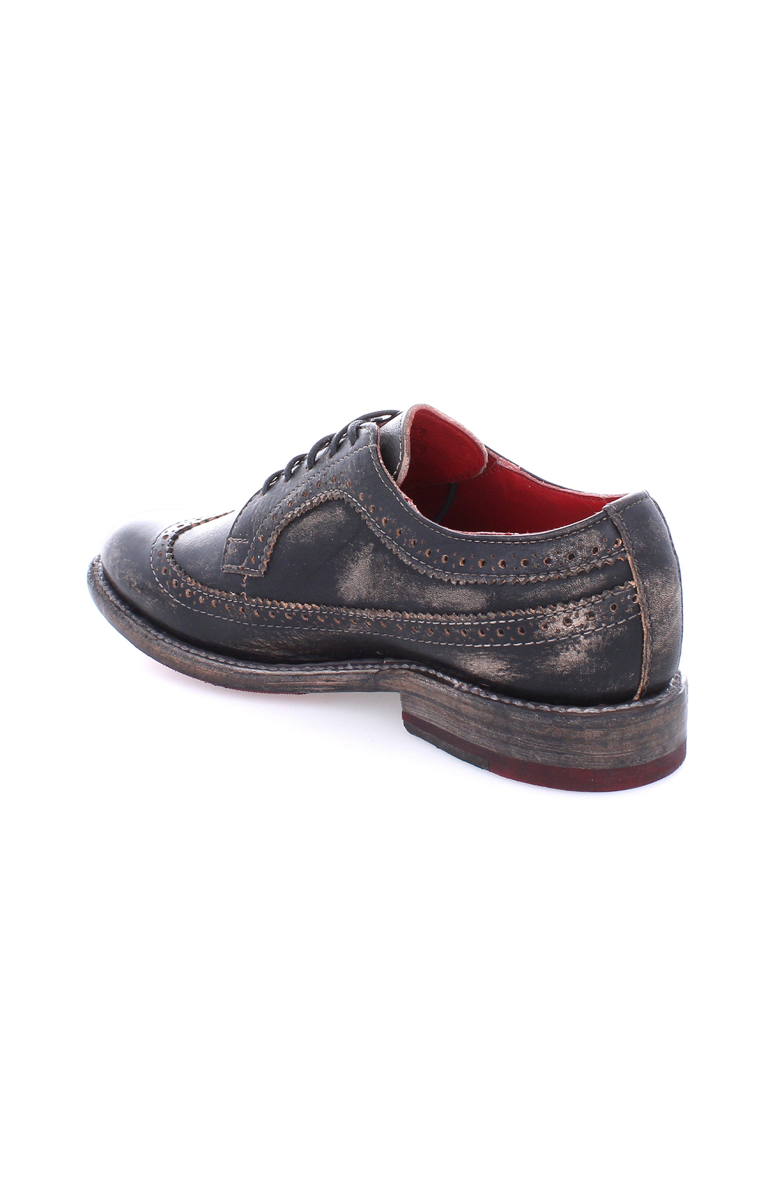 Bed Stu Lita K II Wingtip Oxford, Alternate, color, Black Hw