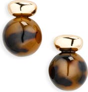 Shashi Alice Tortoiseshell Stud Earrings