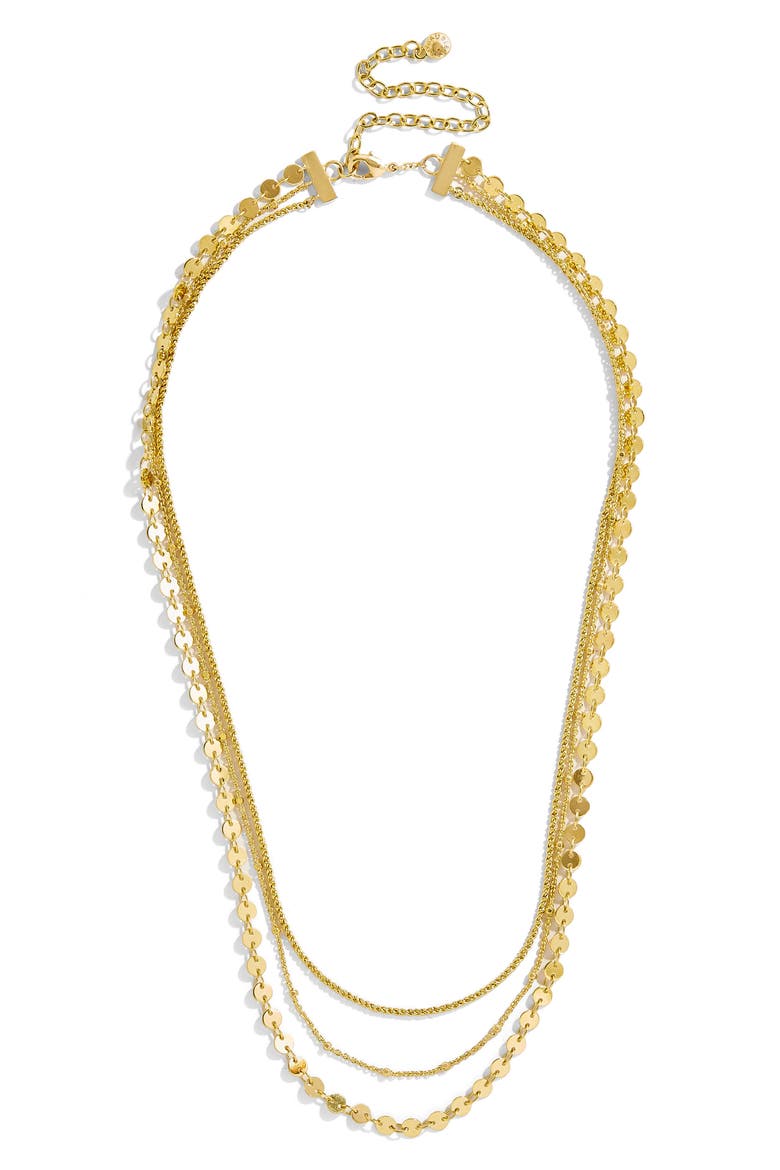 Ariana Multistrand Necklace, Main, color, GOLD