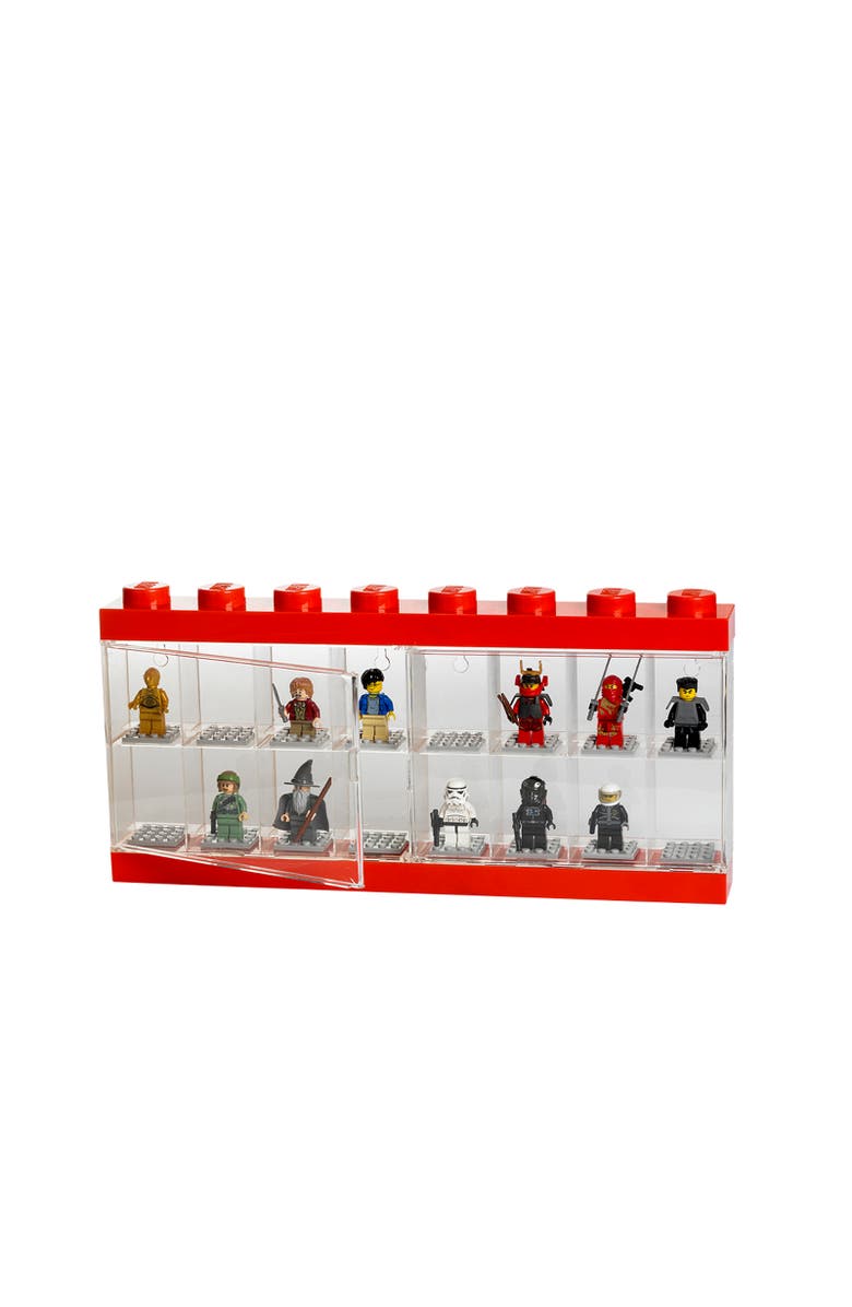 LEGO Minifigure Display Case, Alternate, color, Red