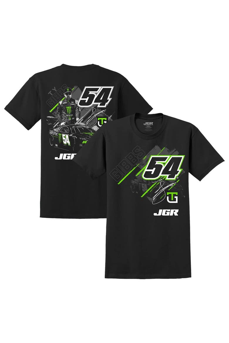 Men's Joe Gibbs Racing Team Collection Black Ty Gibbs Monster Energy Car T-Shirt, Main, color, Black