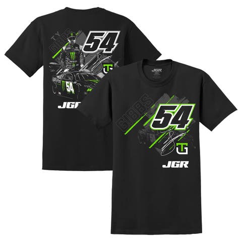 Men's Joe Gibbs Racing Team Collection Black Ty Gibbs Monster Energy Car T-Shirt