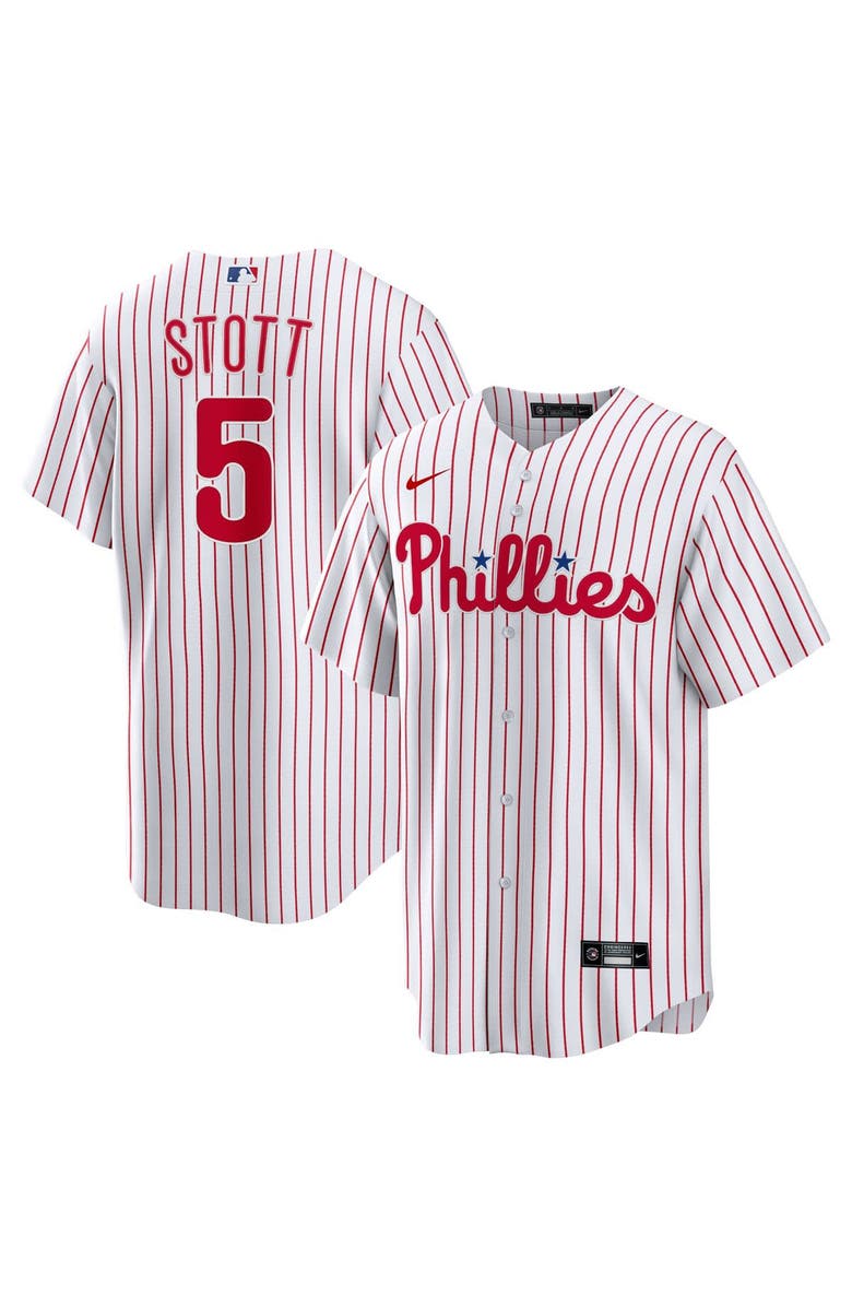 Nike Men's Nike Bryson Stott White Philadelphia Phillies Replica Player Jersey, Main, color,