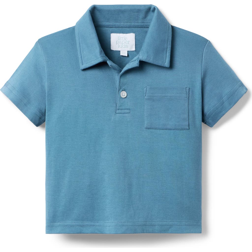 Little Paper Kids Archie Polo In Blue