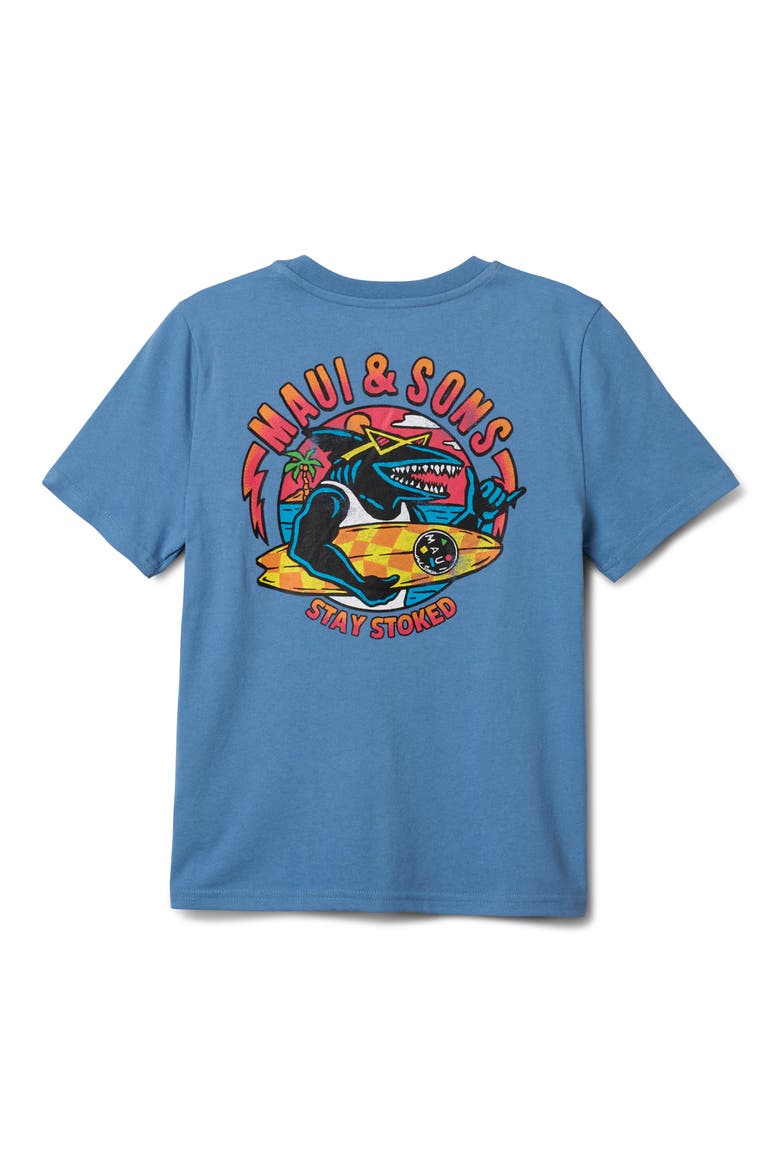 Stoked Graphic T-Shirt, Alternate, color, PERI