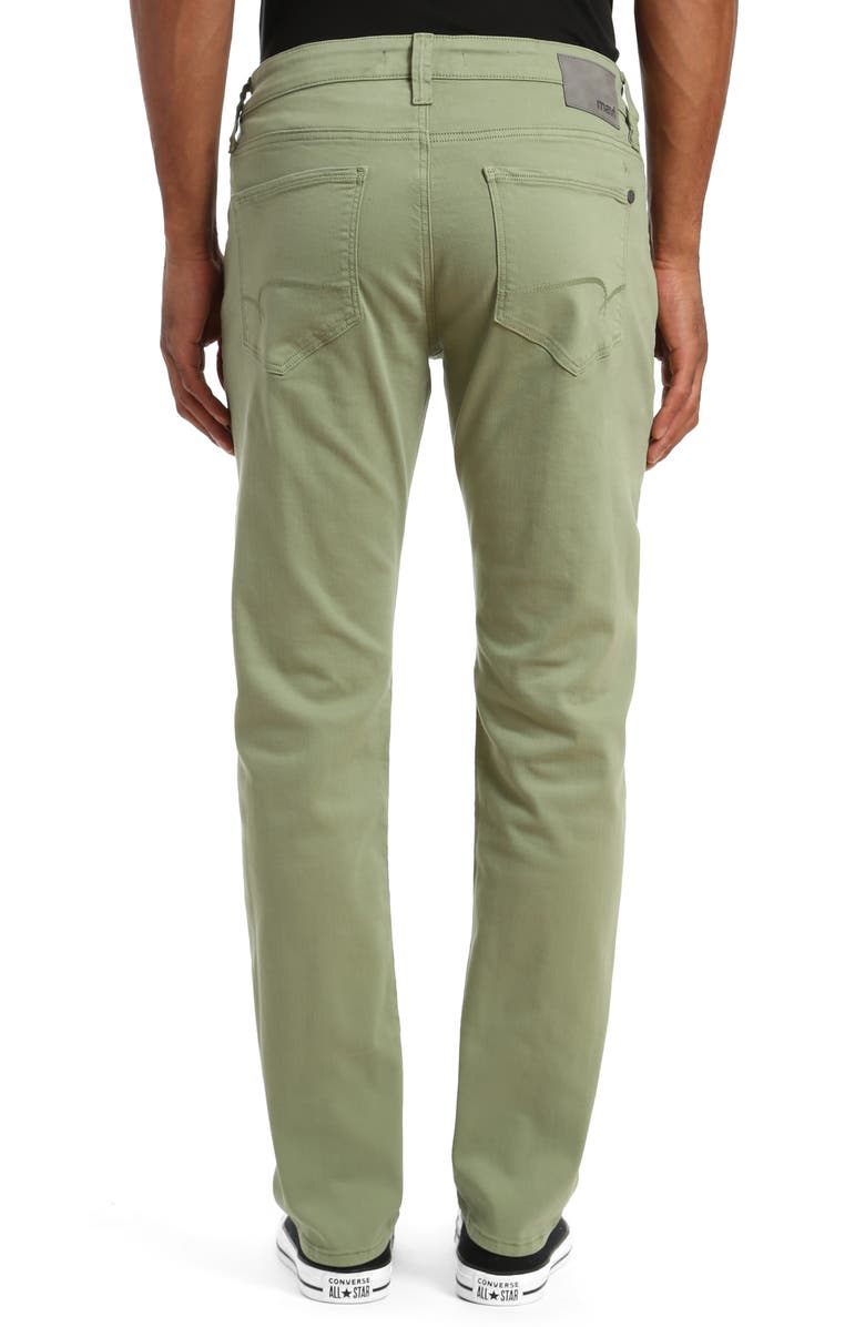 Mavi Jeans Marcus Slim Straight Leg Five Pocket Pants, Alternate, color, Basil Supermove