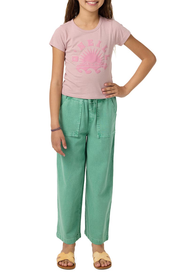 Kids' Kylas Wide Leg Pants, Main, color, GREEN