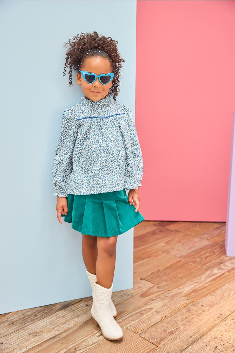 Kids' Ruffled McCall Top, Alternate, color, Dillon Disty Floral